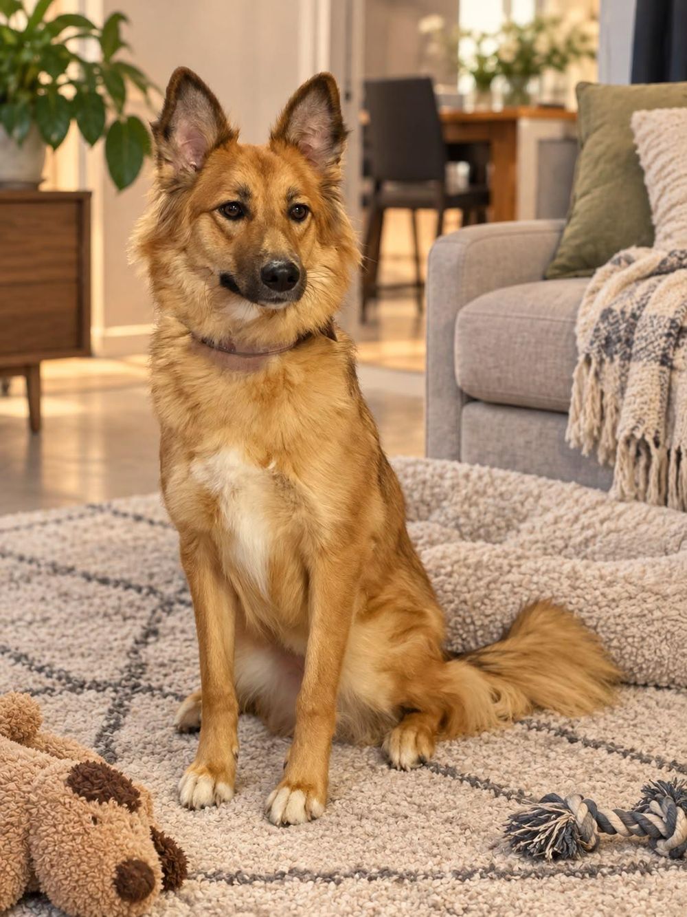 Roxie – Golden Retriever & Saluki Mix, available for adoption through GWARP